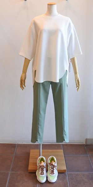 PASSIONE 20％OFF SALE パシオーネ 5分袖チュニックカットソー
