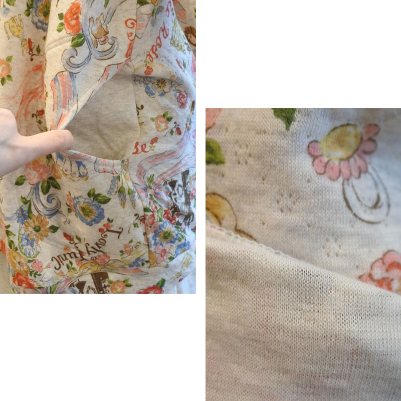 TUNIC 鴨居羊子 レディース⭐︎薔薇柄ドット パジャマ上下 ⭐︎ 値札付新品 チュニック TUNIC チュニック 鴨居羊子 丸首全開パジャマ