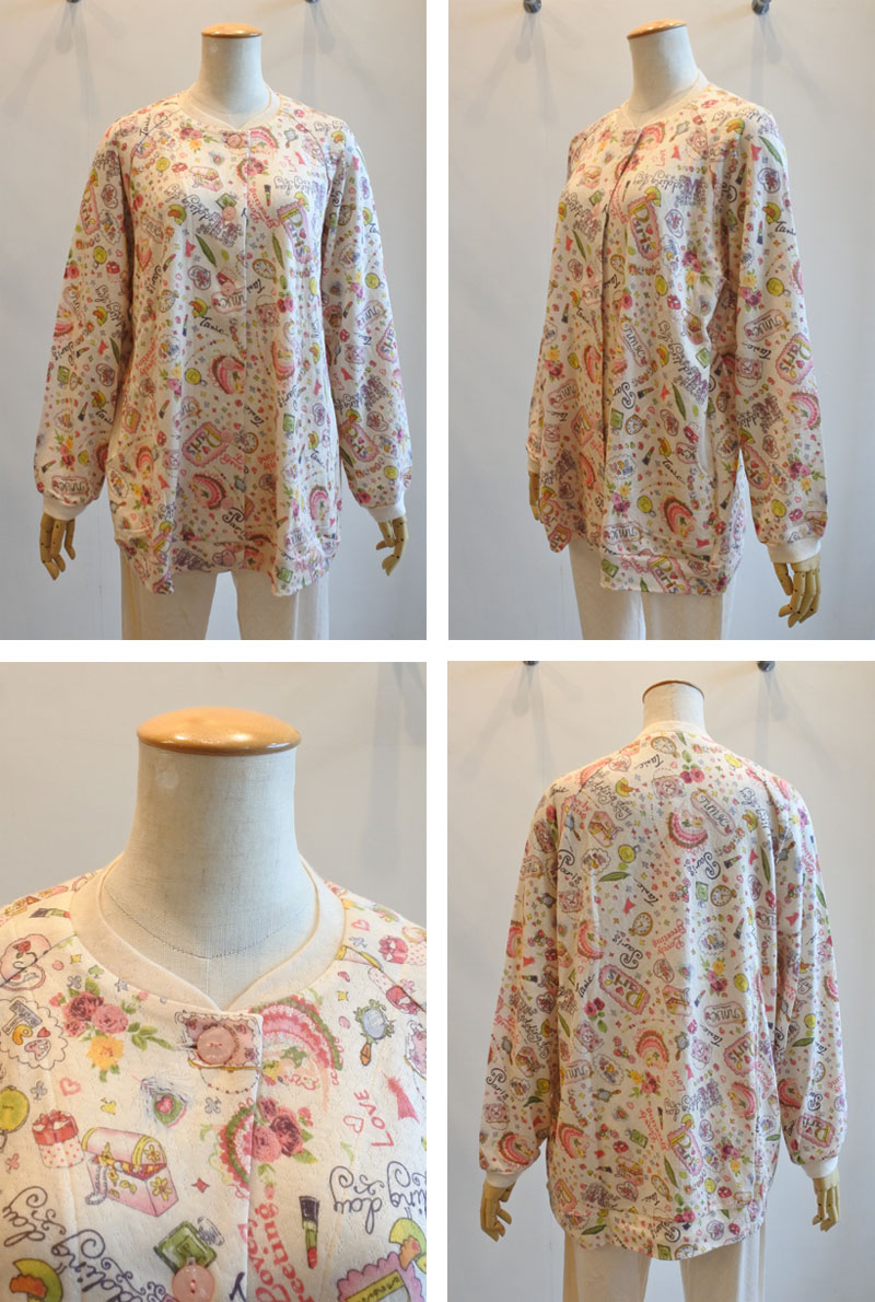 チュニック 30％OFF TUNIC 鴨居羊子 前開き全開パジャマ アーモンド接