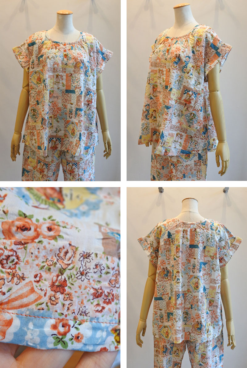 チュニック TUNIC 鴨居羊子 フレンチフリルパジャマ 80ローンサッカー