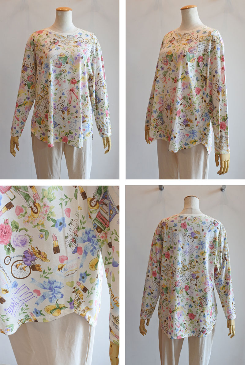 チュニック 20％OFF SALE TUNIC 鴨居羊子 長袖パジャマ 100双天竺