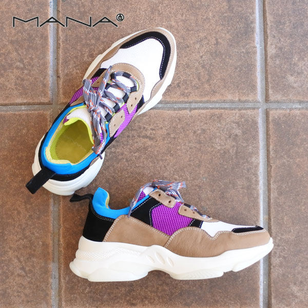 新品未使用　マナ　MANA ダッドスニーカー　38 マナ MANA スニーカー （GYZ） - ファッション通販 MAGASEEK