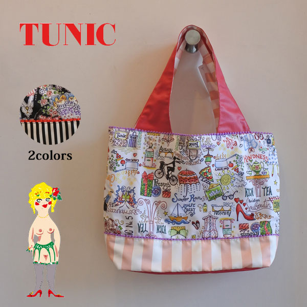 鴨居羊子 tunic スマイルプレゼントのBAG ピンク-