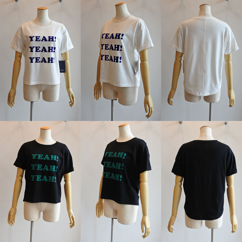 ATELIER SIX アトリエシックス フロッキープリント半袖Tシャツ