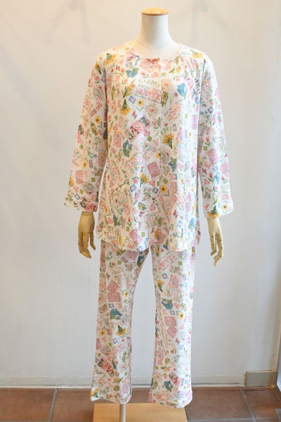 チュニック 20%OFF SALE TUNIC 鴨居羊子 8分袖全開パジャマ 針抜き