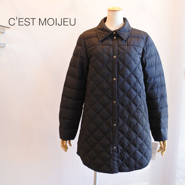 C`EST MOIJEU（セモアージュ） 極薄ダウンジャケット 衿付き 超軽量 極