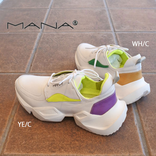 MANA MANA ロゴスニーカー 556089 送料無料 翌日配送 5.5cm