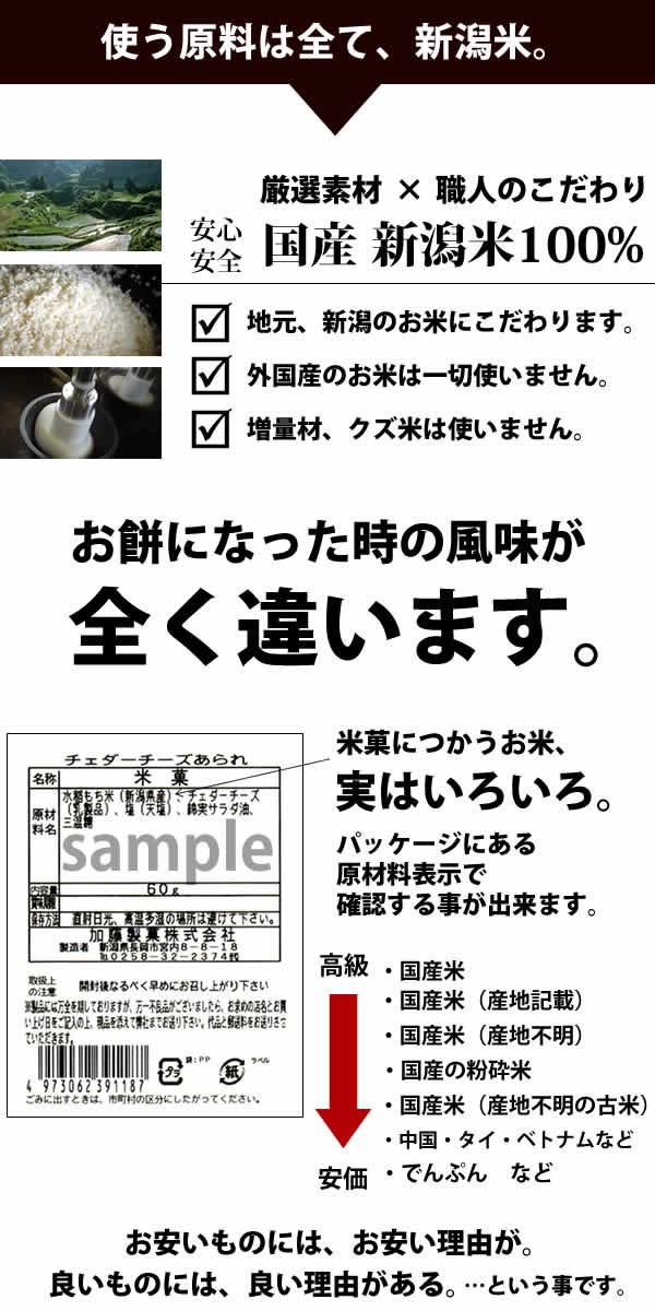 原料は全て新潟米