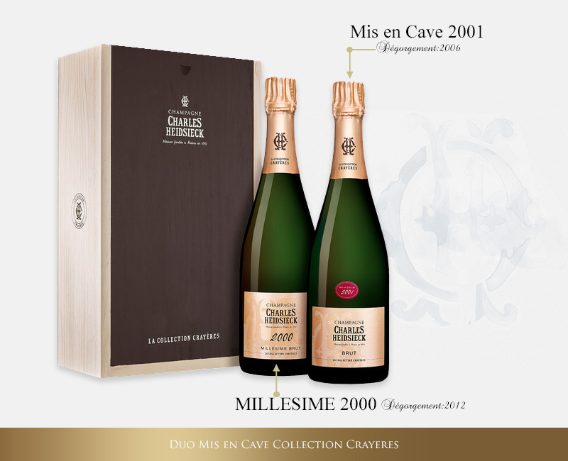 新品未使用！ シャルル エドシック コレクション クレイエール デュオ Charles Heidsieck Duo Mis en Cave Collection Crayeres フランス シャンパン シャンパーニュ 【YW9475619941】(33660円)