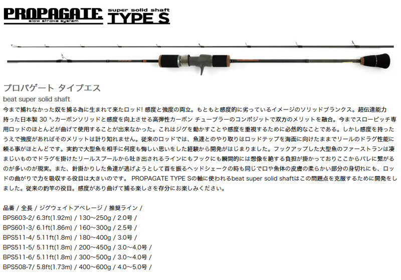 プロパゲート タイプエス【PROPAGATE TYPE S】 BPS511-6 789943 beat : yt-4589471789943 :  カツキネットヤフー店 - 通販 - Yahoo!ショッピング