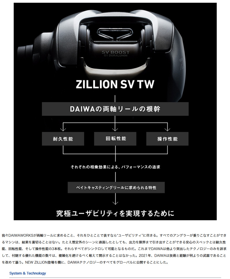 21 ZILLION SV TW (ジリオンSV TW) 1000L 072543 ダイワ : yt-4550133072543-daiwa :  カツキネットヤフー店 - 通販 - Yahoo!ショッピング