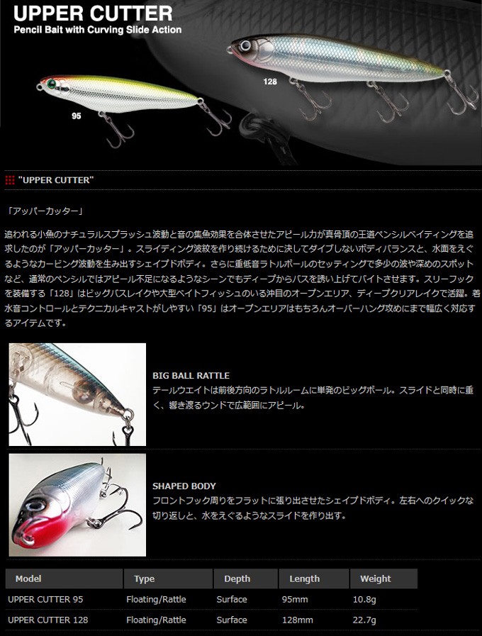 ノリーズ アッパーカッター95 UPPER CUTTER95 : カツキネット