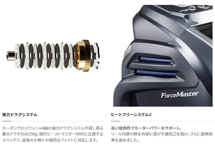 シマノ　フォースマスター　9000 5号PE　500m付き シマノ 20 フォースマスター9000［ForceMaster 9000］シマノ