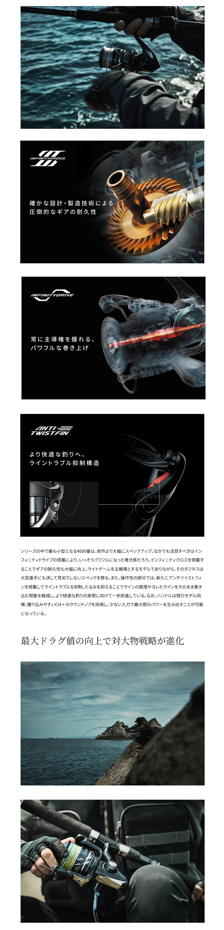 シマノ 24 ストラディック SW (STRADIC SW) 4000XG 047380
