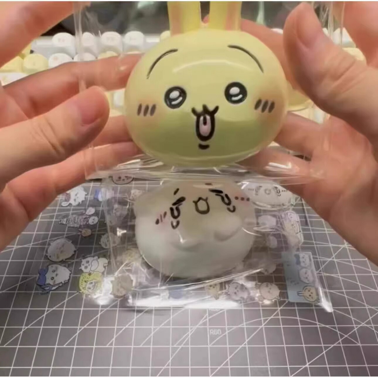 スクイーズ ちいかわ うさぎ ハチワレ 水感スクイーズ ねこ 低反発