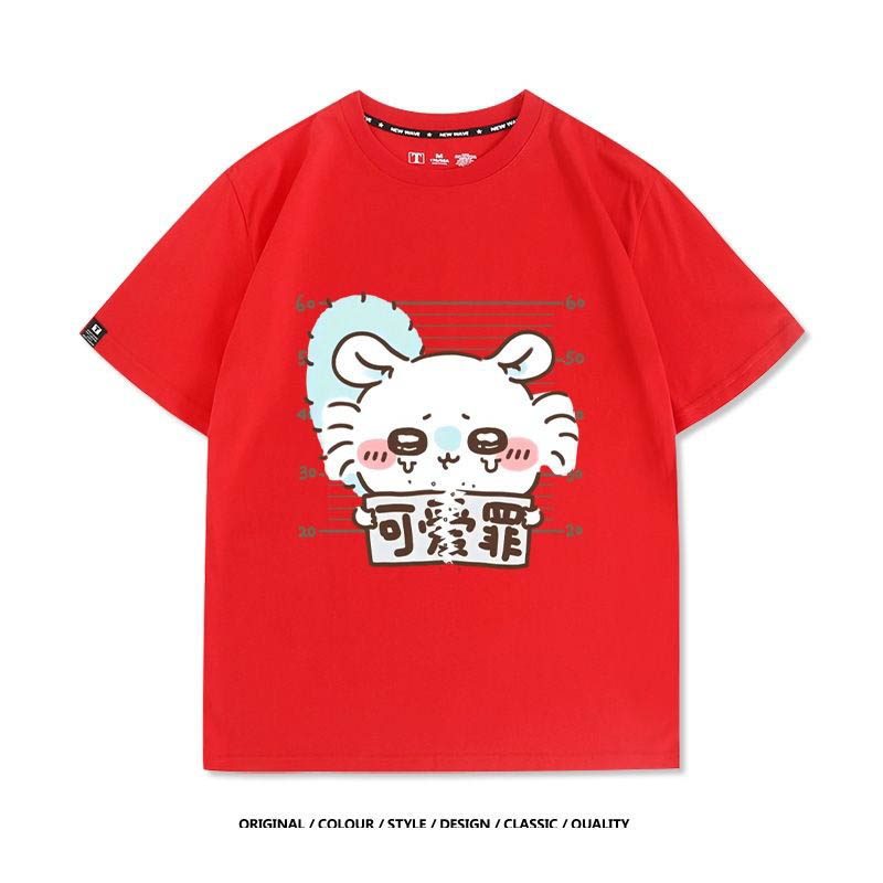 ちいかわ Tシャツ 半袖 うさぎ ハチワレ モモンガ かわいい罪