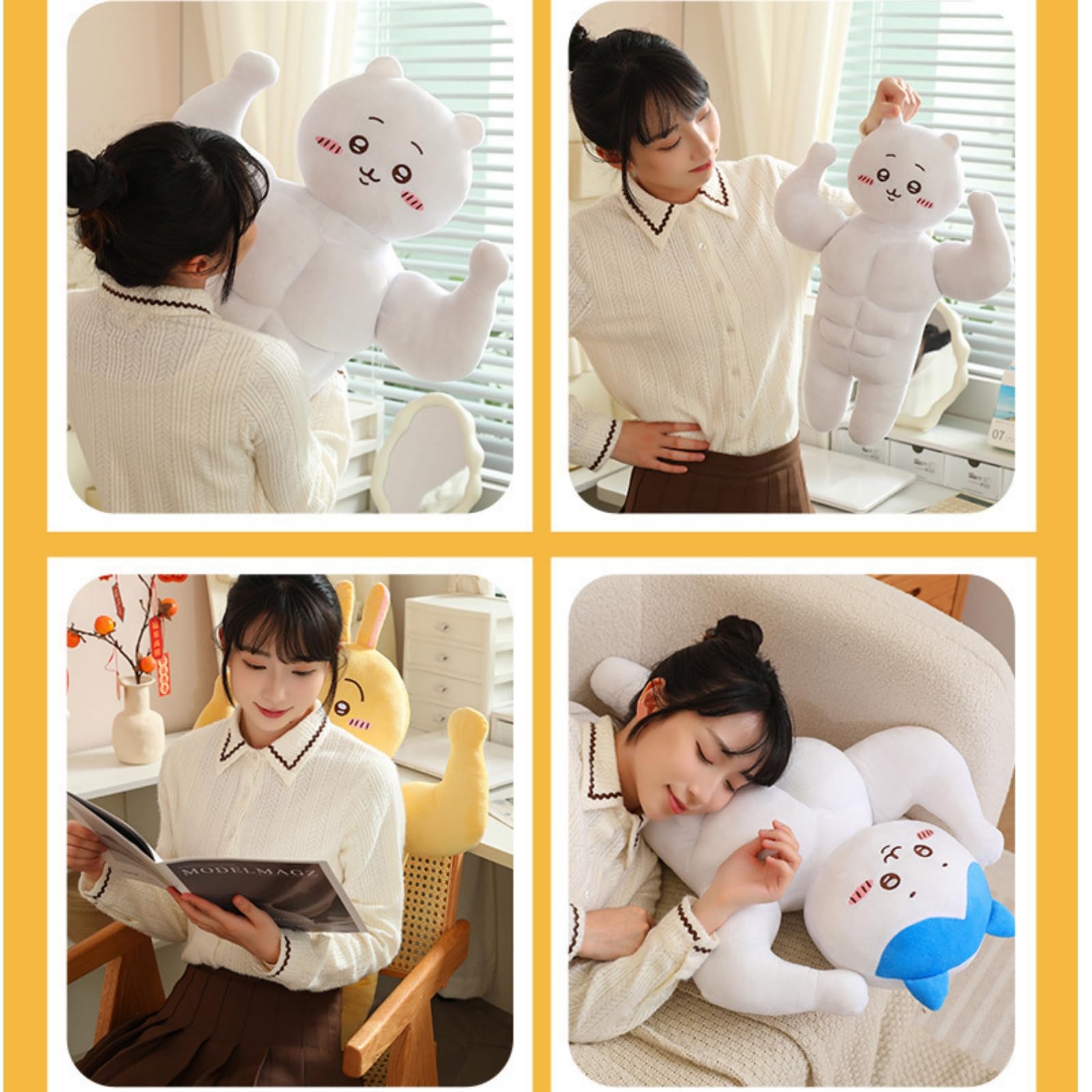 ぬいぐるみ マッスル 巨大 各種サイズ うさぎ 抱き枕 だきまくら