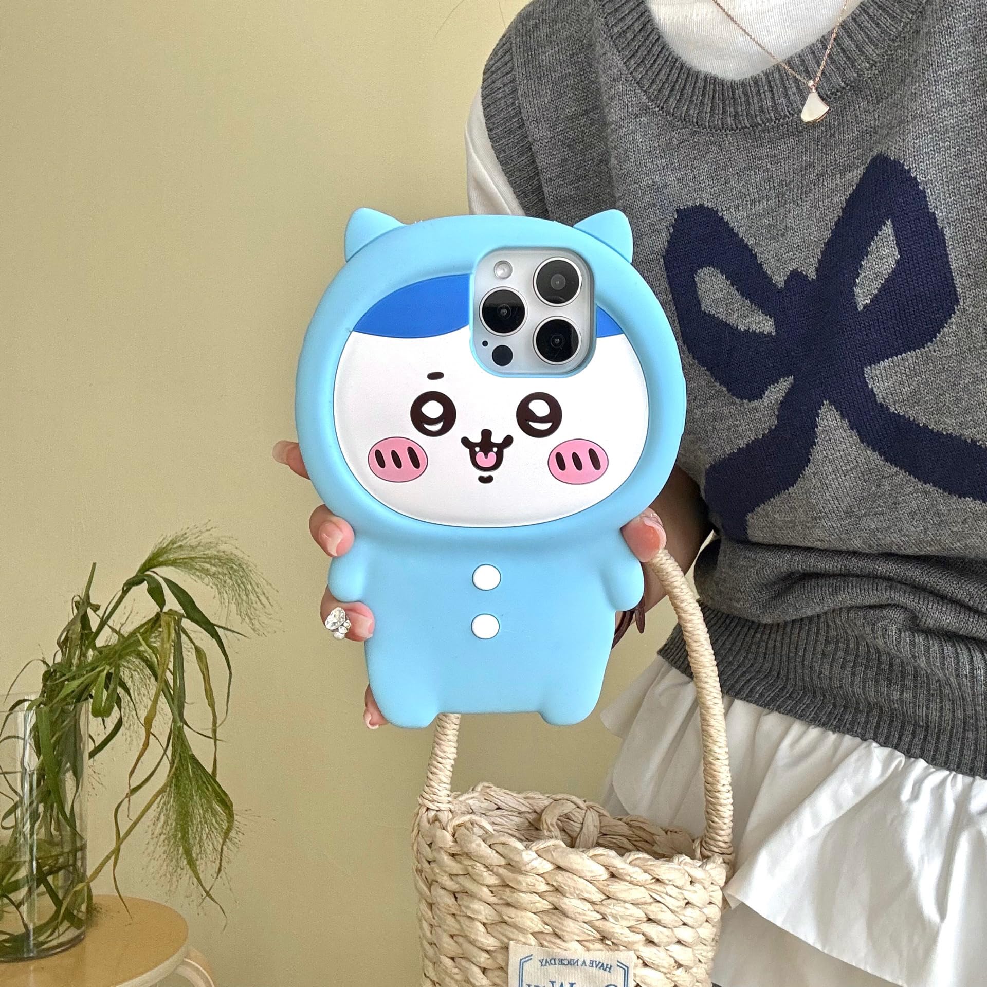 ちいかわ 15promax 用 ケース 可愛い 3D立体 iPhone14promaxかわいい