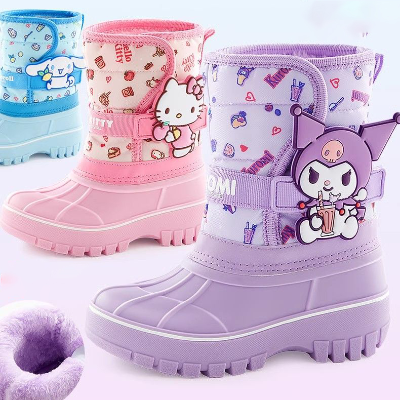 クロミ ちゃん スノーブーツ シナモロール 子供 キッズ ブーツ