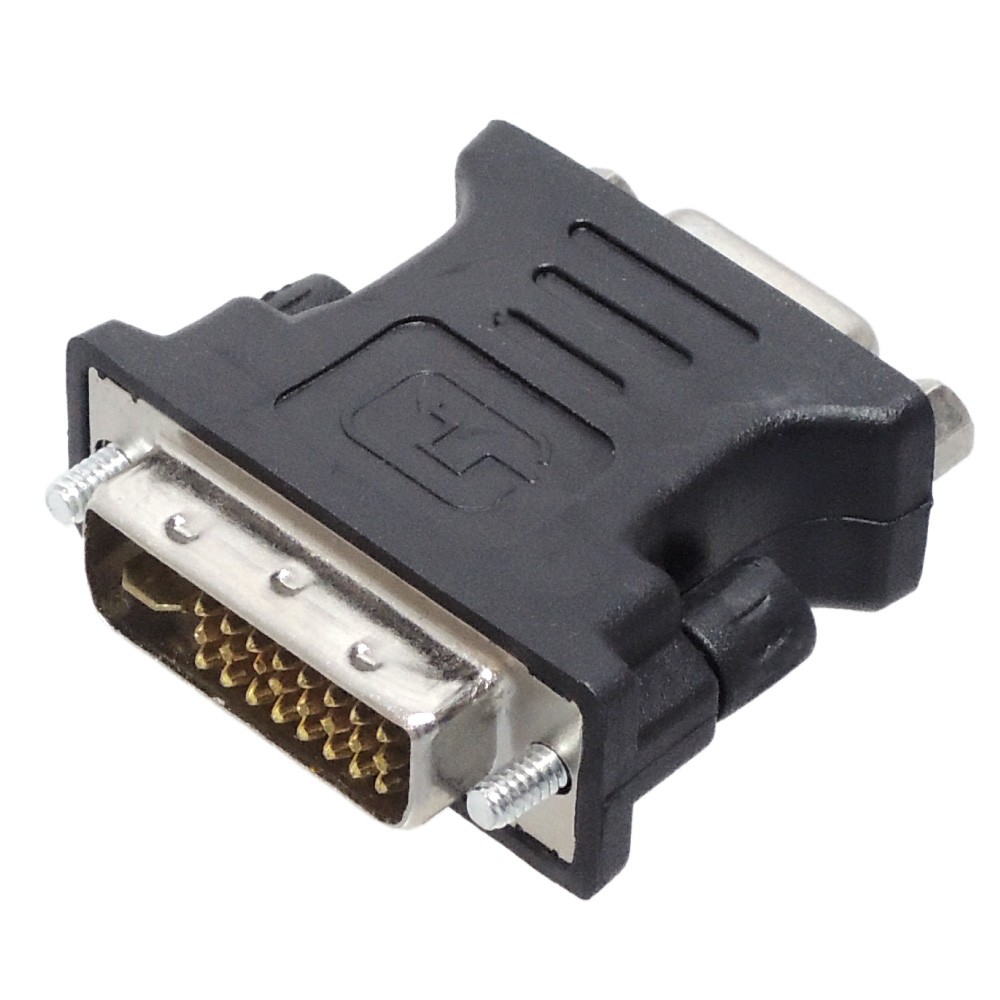 DVI-Iメス ⇔ HDMIオス 相互変換 変換アダプタ 変換器 ブラック