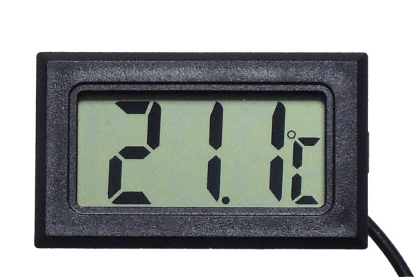 デジタル 水温計 温度計 センサーコード長さ1m LCD 液晶表示 アクアリウム 水槽 気温｜kaumo｜02