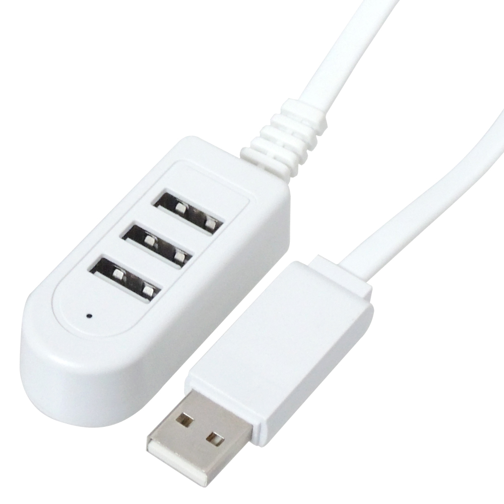 USB 充電タップ 3ポート 充電専用USBハブ コード1.2m｜kaumo｜03