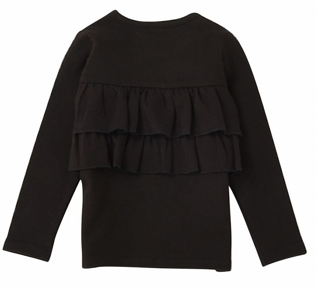 子供服 女の子 ガールズ フリル トップス フリルトップス カットソー ロンT 長袖Tシャツ Tシャツ バックフリル キッズ ジュニア 100 110 |  | 01