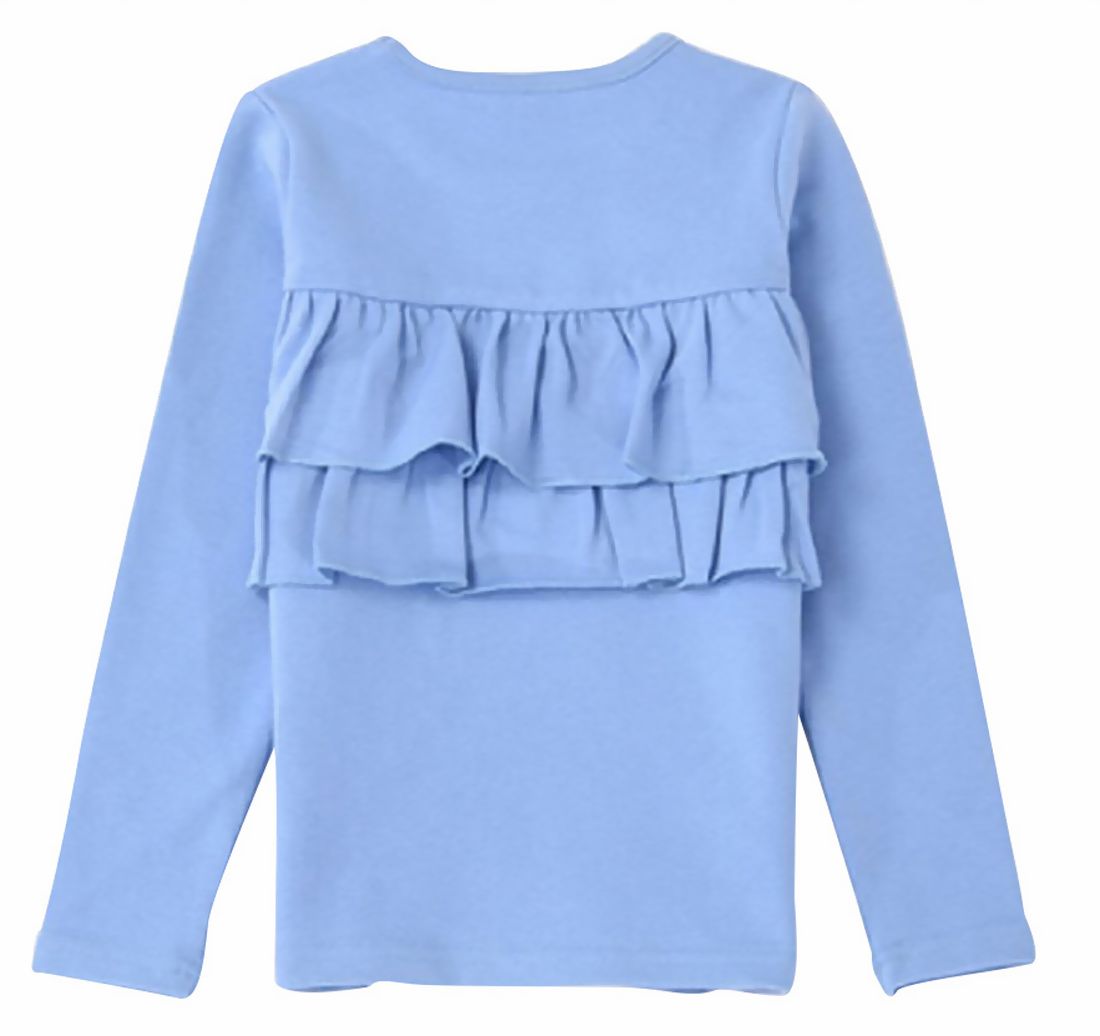 子供服 女の子 ガールズ フリル トップス フリルトップス カットソー ロンT 長袖Tシャツ Tシャツ バックフリル キッズ ジュニア 100 110 |  | 07