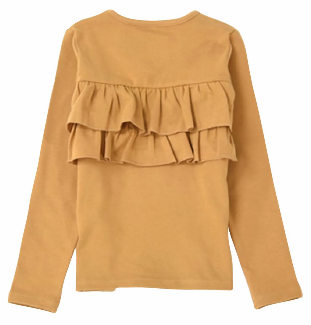 子供服 女の子 ガールズ フリル トップス フリルトップス カットソー ロンT 長袖Tシャツ Tシャツ バックフリル キッズ ジュニア 100 110 |  | 03