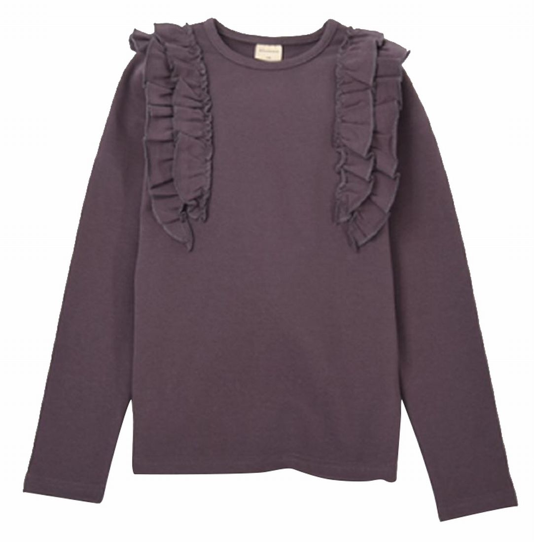 子供服 フリルトップス フリル トップス ロンT 長袖Tシャツ キッズ Tシャツ カットソー 長袖 ロングTシャツ 子供 ジュニア 女の子 100 1 |  | 14