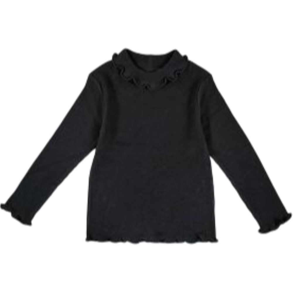子供服 フリルトップス フリル トップス ロンT 長袖Tシャツ キッズ Tシャツ カットソー 長袖 ロングTシャツ 子供 ジュニア 女の子 100 1 |  | 16