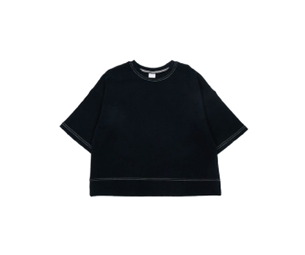 子供服 半袖Tシャツ Tシャツ 長袖Tシャツ 配色ステッチ 7分袖 キッズ