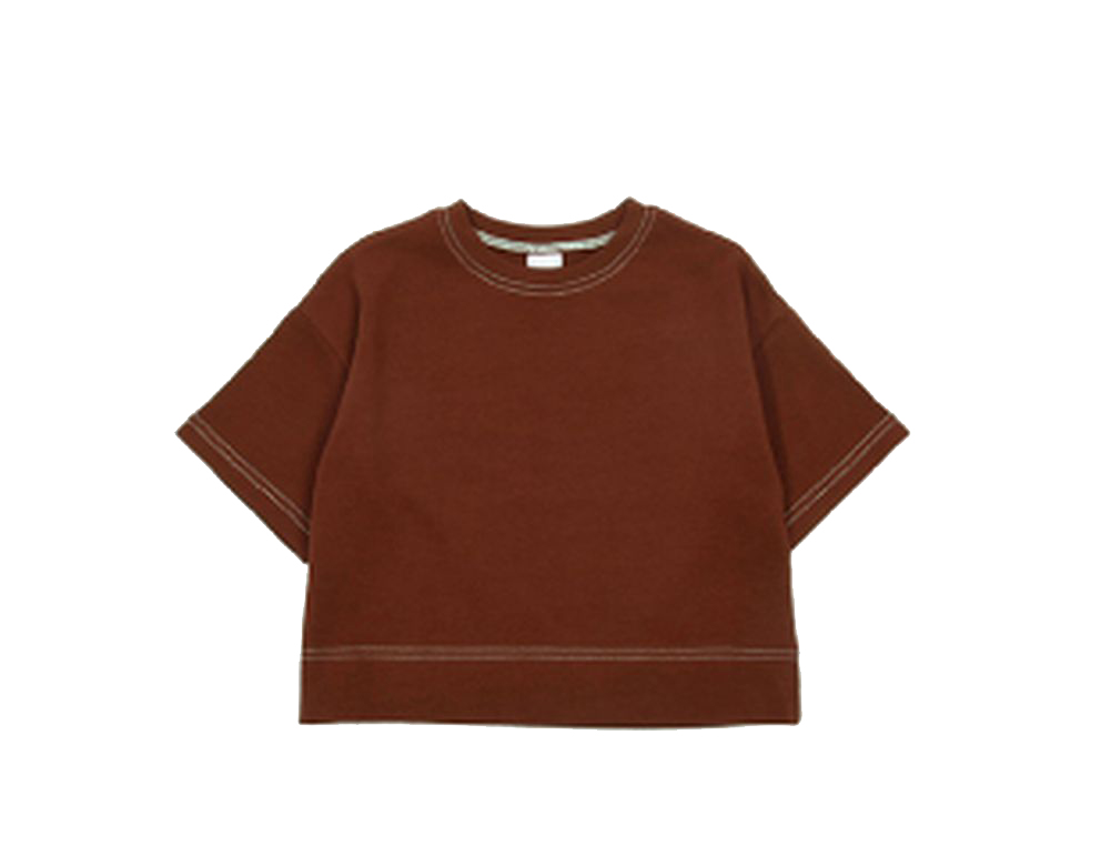 子供服 半袖Tシャツ Tシャツ 長袖Tシャツ 配色ステッチ 7分袖 キッズ