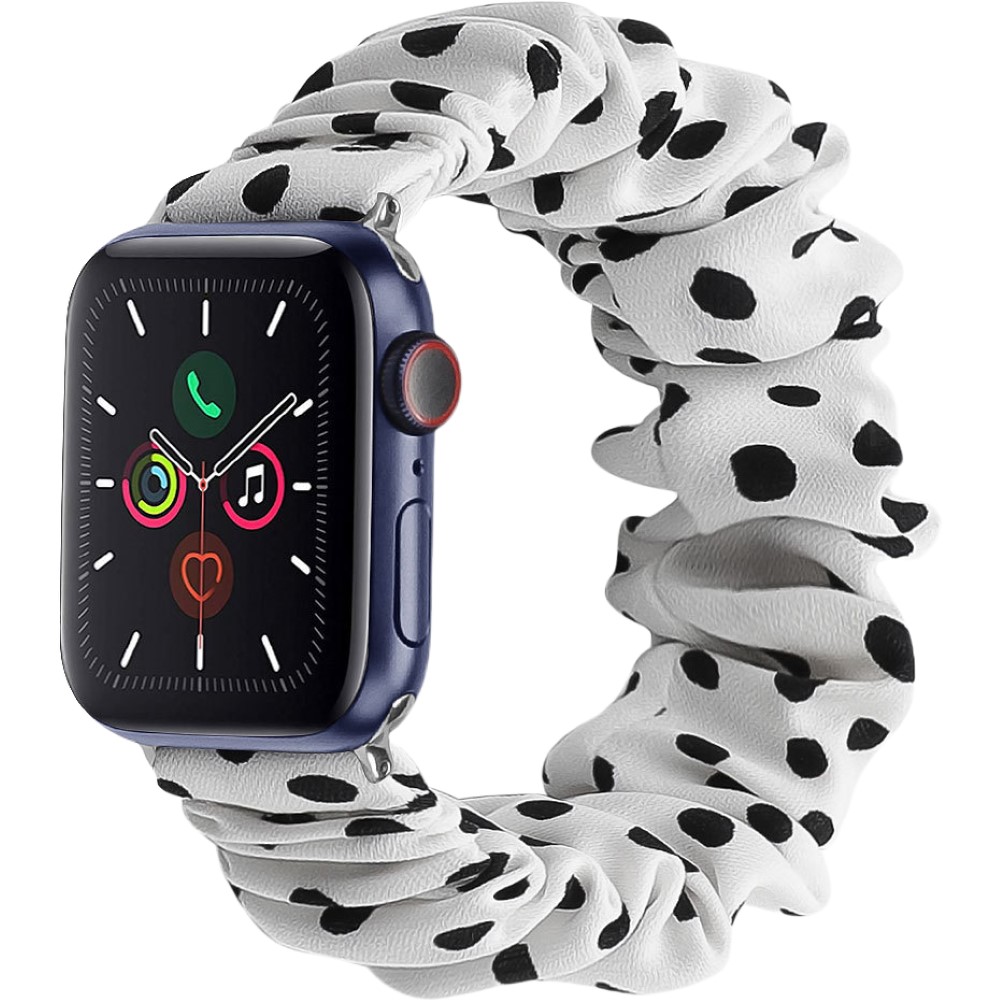 全品最安値に挑戦 腕時計用ベルト apple watch用互換バンド アップルウォッチ用 スマートウォッチ用 シュシュタイプ 布製 レディース 女性  着せ替え 交換ベル