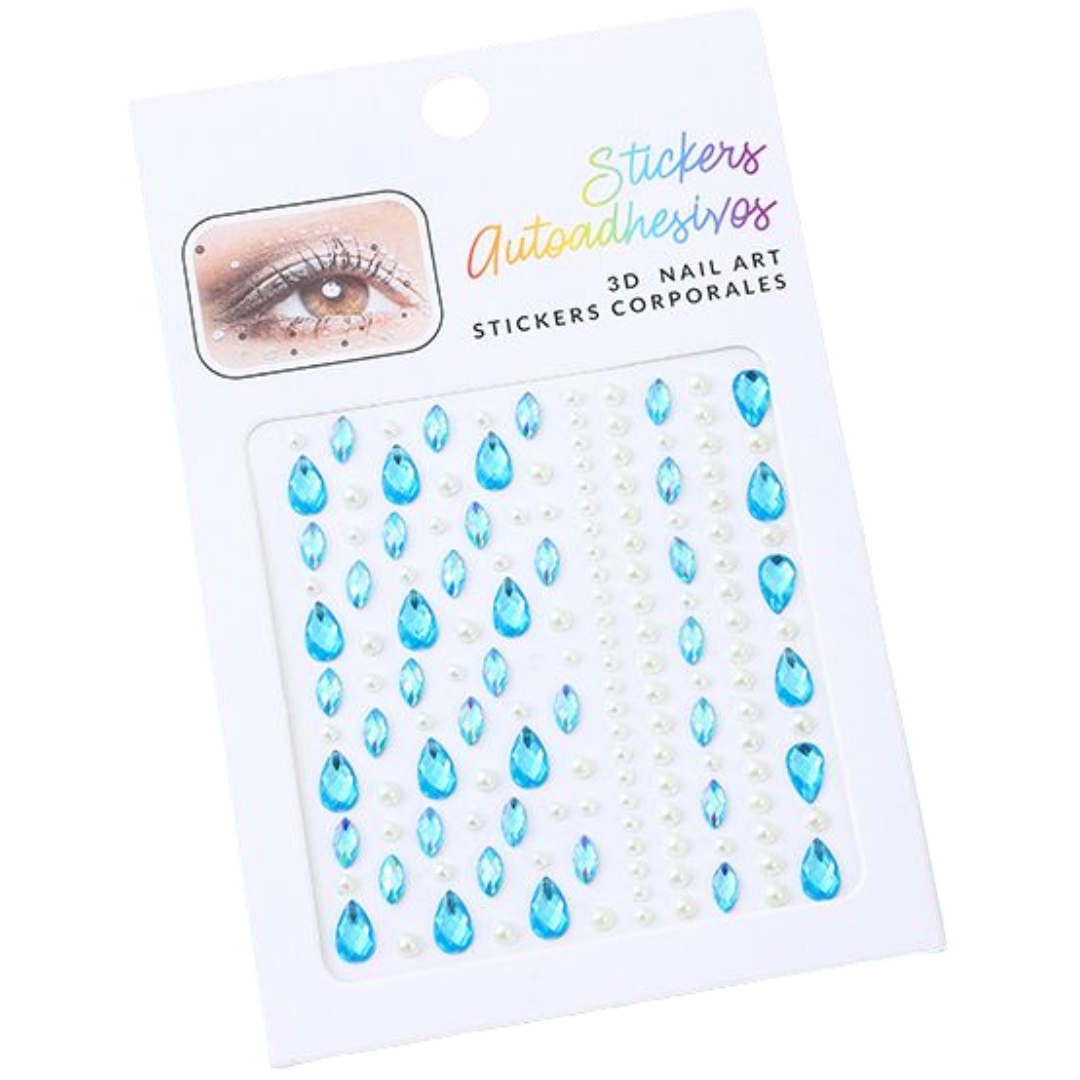 シール ラインストーンシール ステッカー 3D キラキラ ビジュー 雫