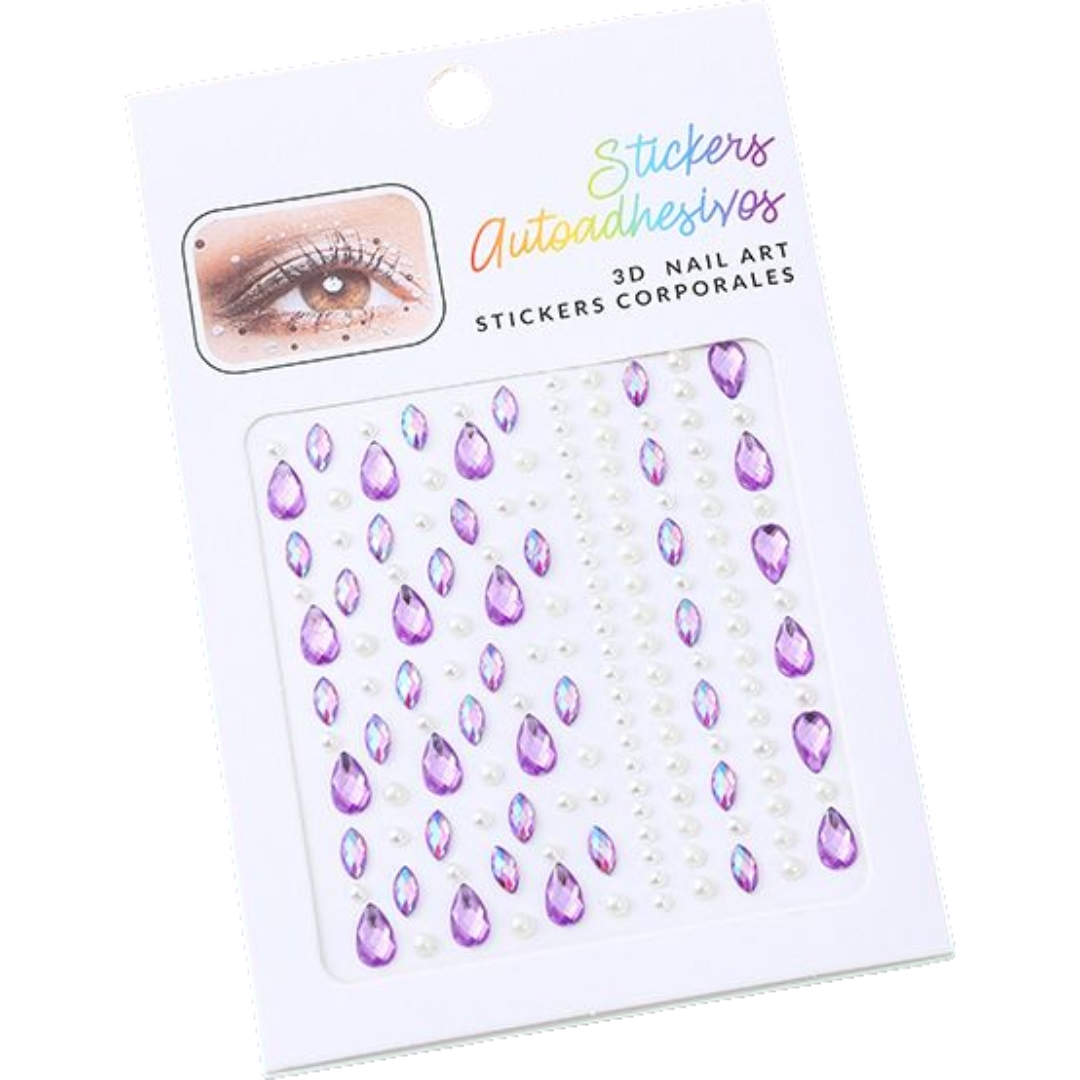 シール ラインストーンシール ステッカー 3D キラキラ ビジュー 雫