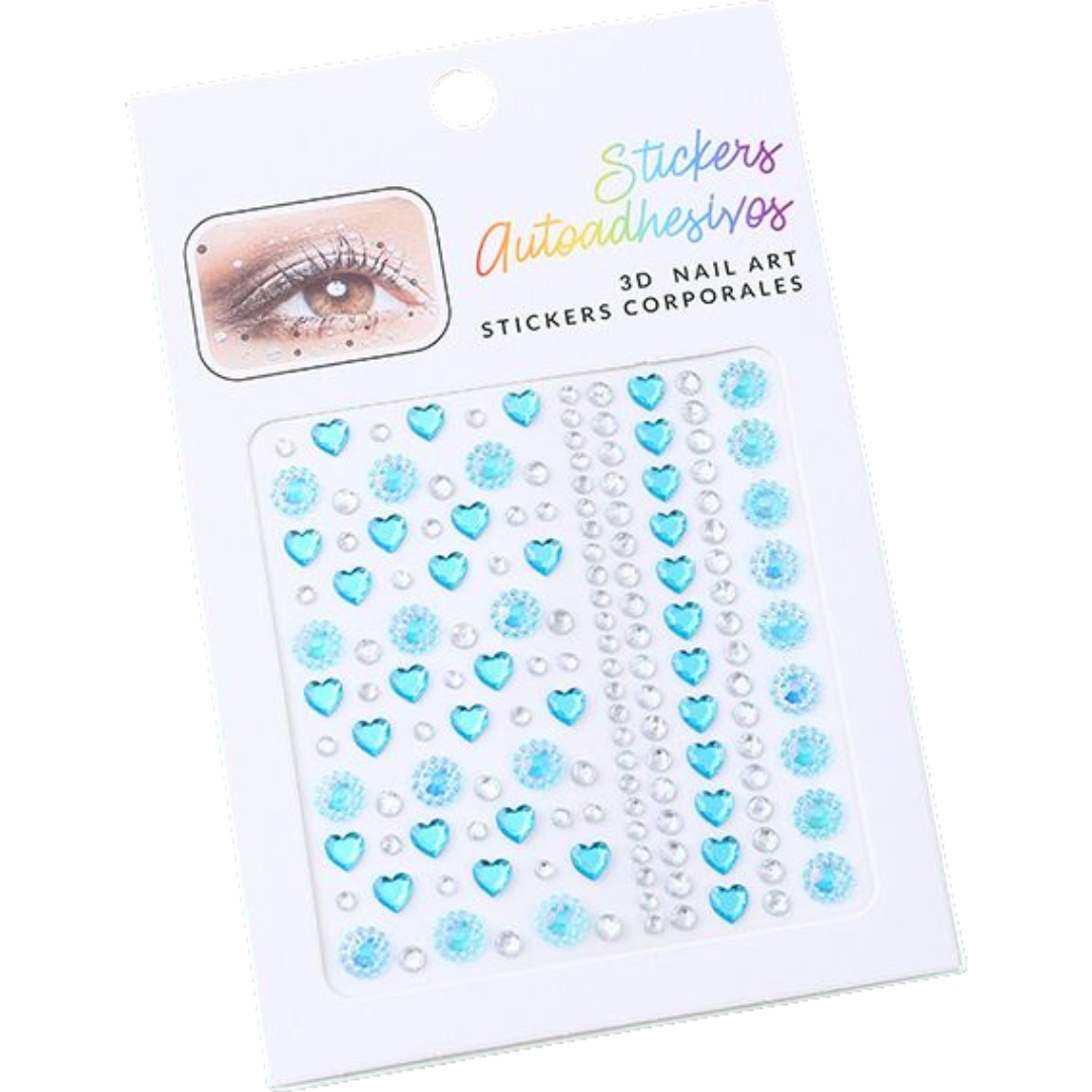 シール ラインストーンシール ステッカー 3D キラキラ ビジュー 雫