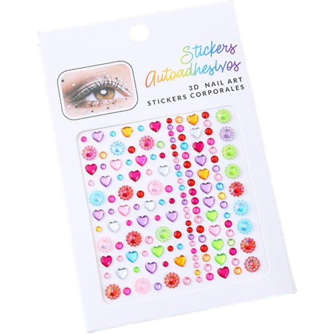 シール ラインストーンシール ステッカー 3D キラキラ ビジュー 雫