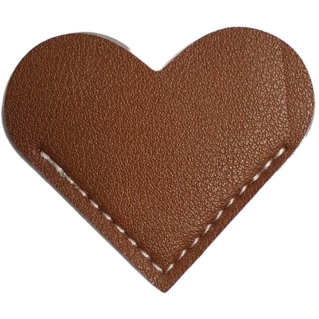 ブックマーク 単品 栞 しおり ブックマーカー ハート レザー調