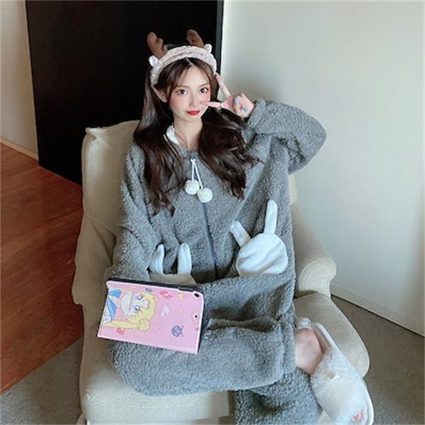 大人気! あったか可愛い もこもこパジャマ ルームウェアセット パジャマ レディース ルームウェア 長袖 上下セット