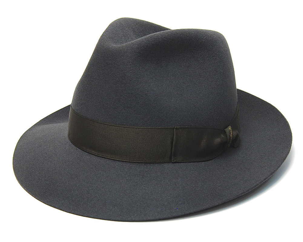 ラビットファーフェルト中折れ帽 Borsalino ボルサリーノ 50grammi 114665 メンズ 春夏 秋冬 ソフト帽 フェルトハット 大きいサイズの画像