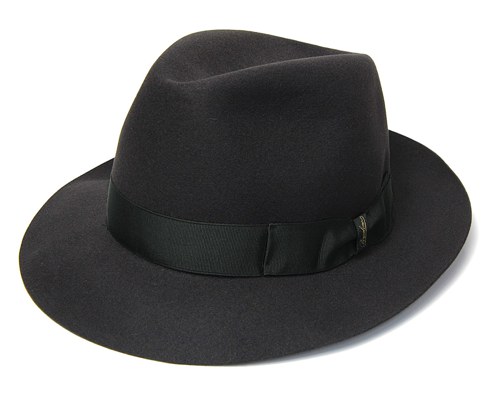 ラビットファーフェルト中折れ帽 Borsalino ボルサリーノ 50grammi 114665 メンズ 春夏 秋冬 ソフト帽 フェルトハット 大きいサイズの画像