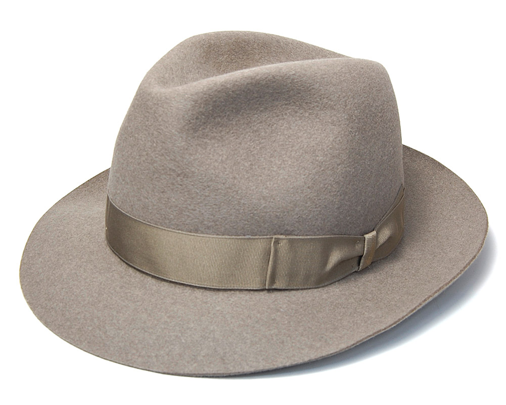 ラビットファーフェルト中折れ帽 Borsalino ボルサリーノ 50grammi 114665 メンズ 春夏 秋冬 ソフト帽 フェルトハット 大きいサイズの画像