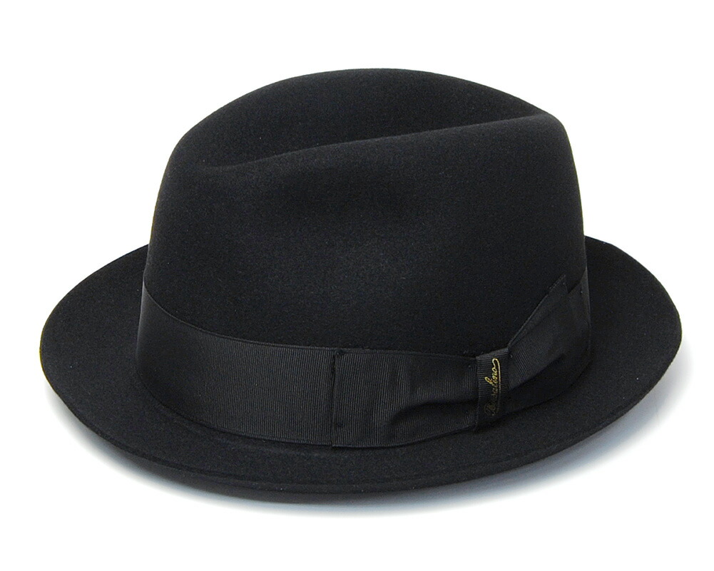 ファーフェルト中折れ帽 Borsalino ボルサリーノ 390131 ハット メンズ 秋冬 アレッサンドリア 大きいサイズの画像