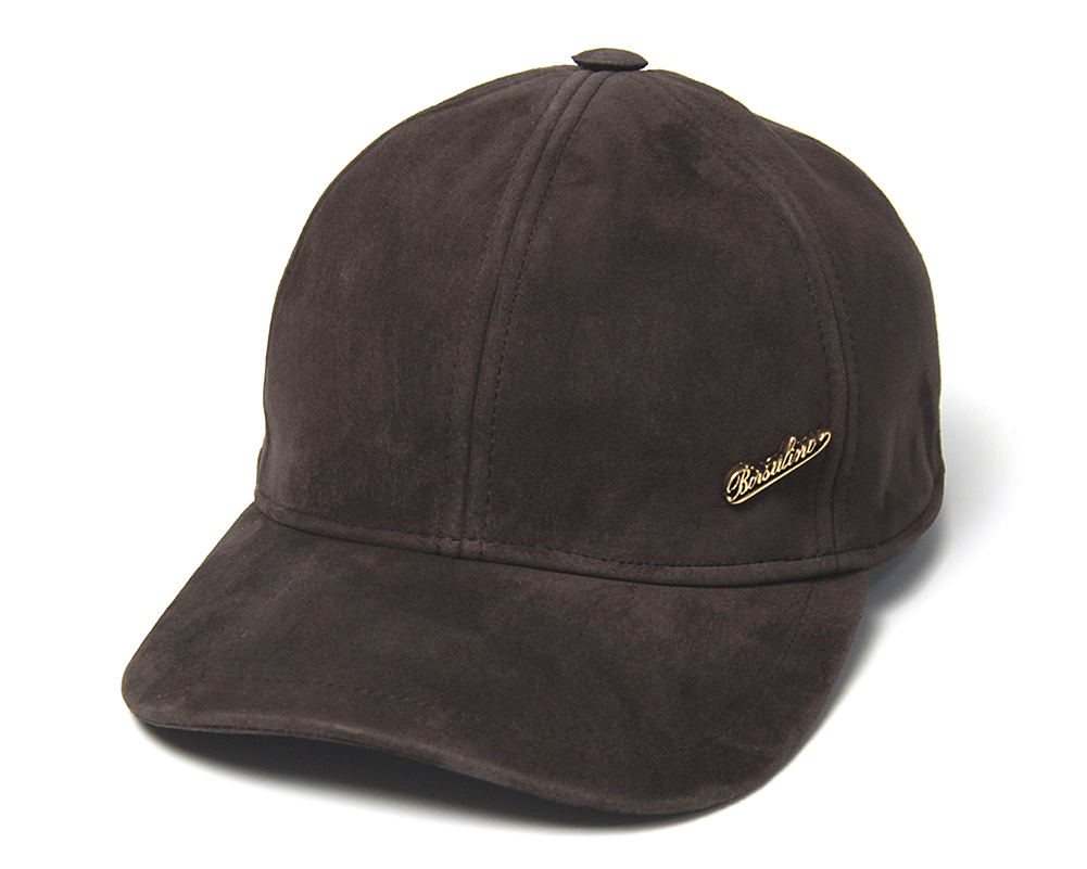 Borsalino 帽子 スエードキャップ ボルサリーノ 480351 秋冬 革 防寒 