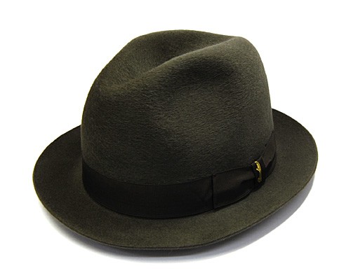 Borsalino ボルサリーノ ファーフエルト ソフト帽 グアナコ メンズ 秋冬 大きいサイズの画像