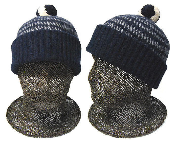 ボンボン付きアルパカニットキャップ cableami ケーブルアミ ニット帽