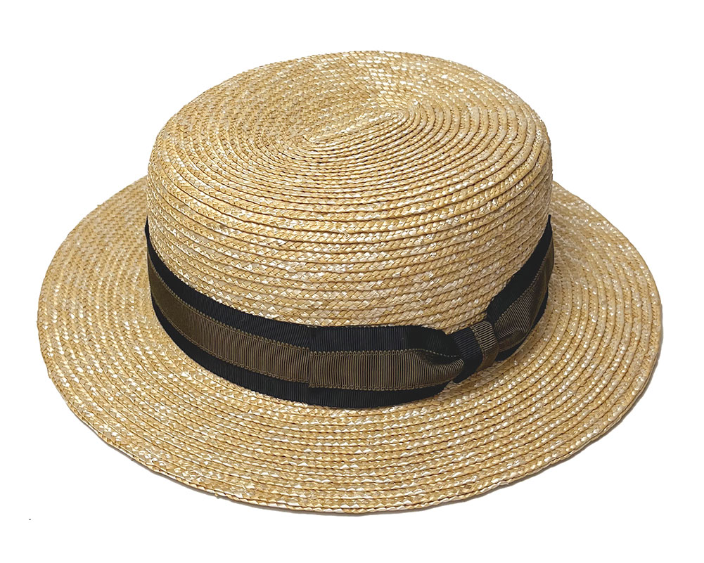 帽子 ストローブレードカンカン帽 cableami ケーブルアミ Straw Boater