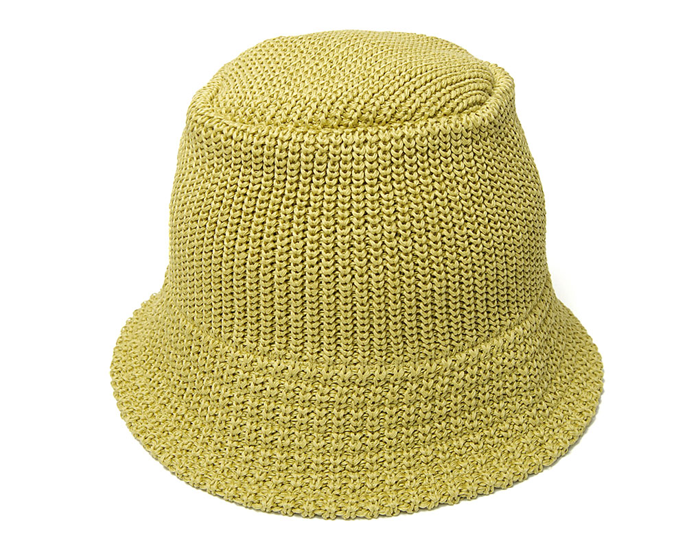 帽子 コットンニットバケットハット cableami ケーブルアミ 春夏