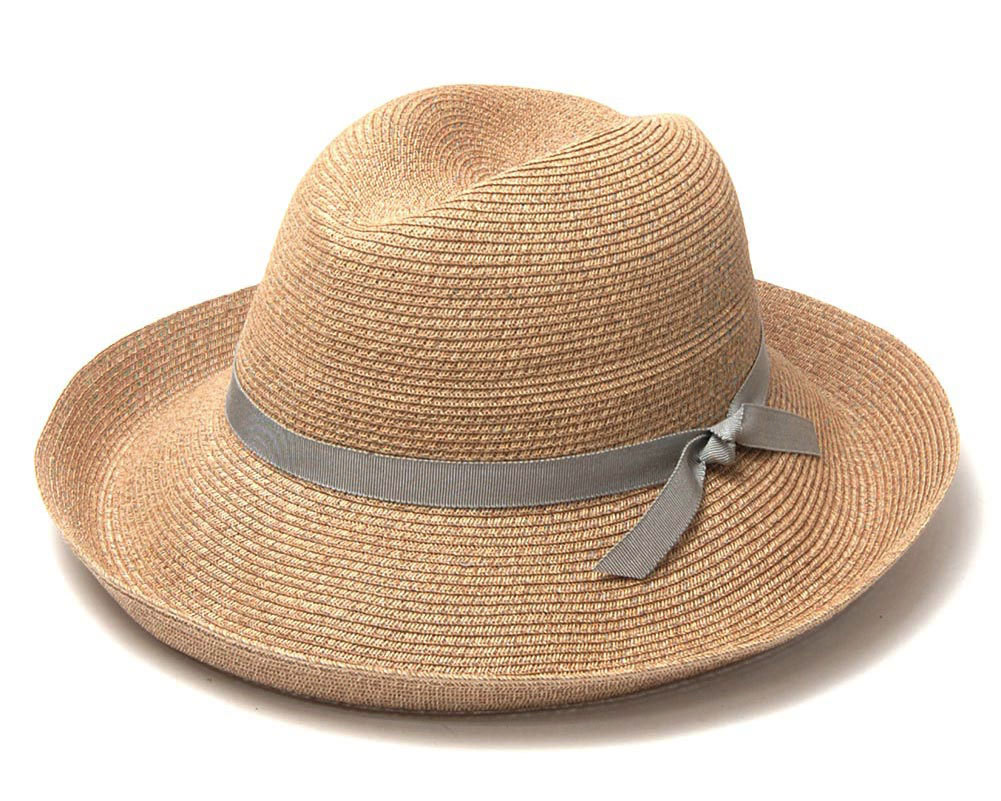 値引きする ENRIE つば広ペーパーブレード中折れ帽 チサキ chisaki 帽子 レディース 春夏 つば広ハット ハット、つば広帽子